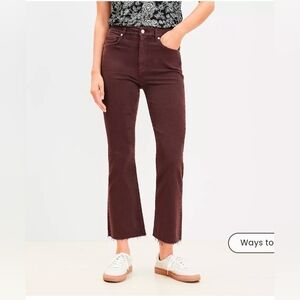 Loft Plum Kick Crop Jeans